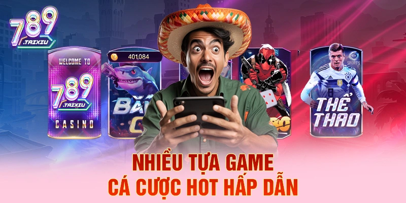 Đa dạng tựa game cá cược hấp dẫn tại xo88